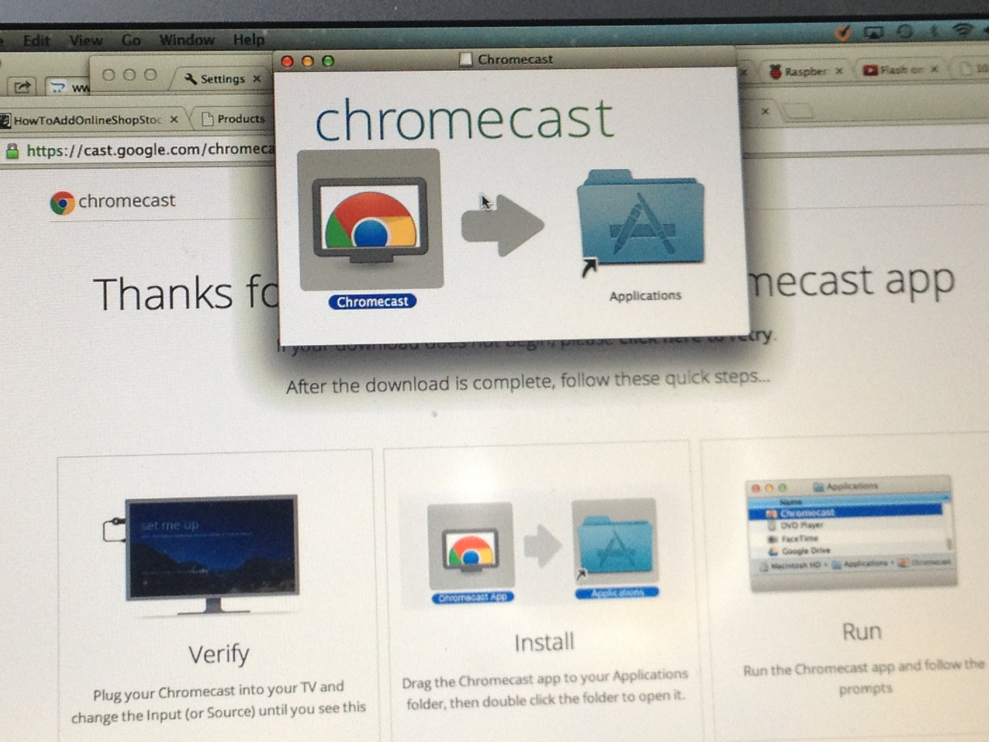 Setup chromecast on mac